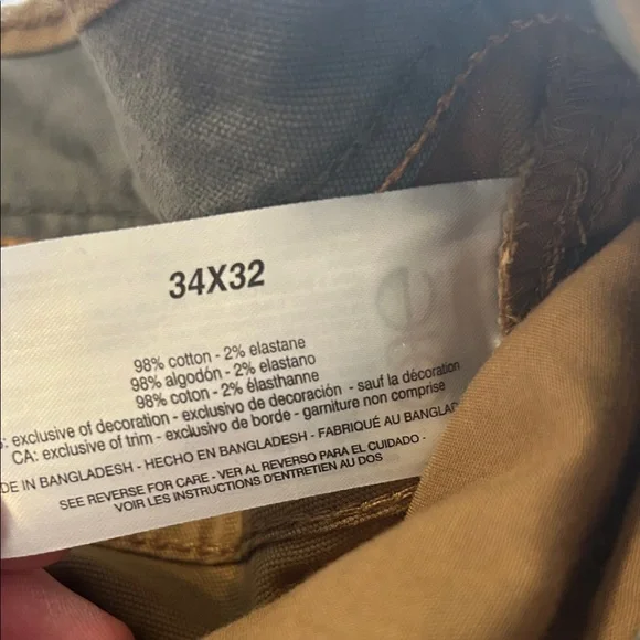 NWT G.H. Bass & Co. Men's Brown Pants Size 34/32 - Picture 5 of 10